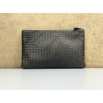 BOTTEGA VENETA INTRECCIATO LEATHER CLUTCH